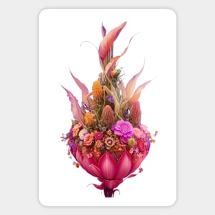 Blooming Flower Garden Bud Magnet